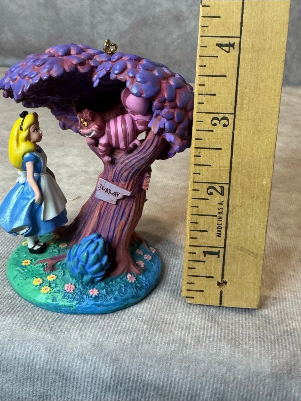 Alice in Wonderland With Cheshire Cat In Tree Disney Sketchbook 2014 Ornament